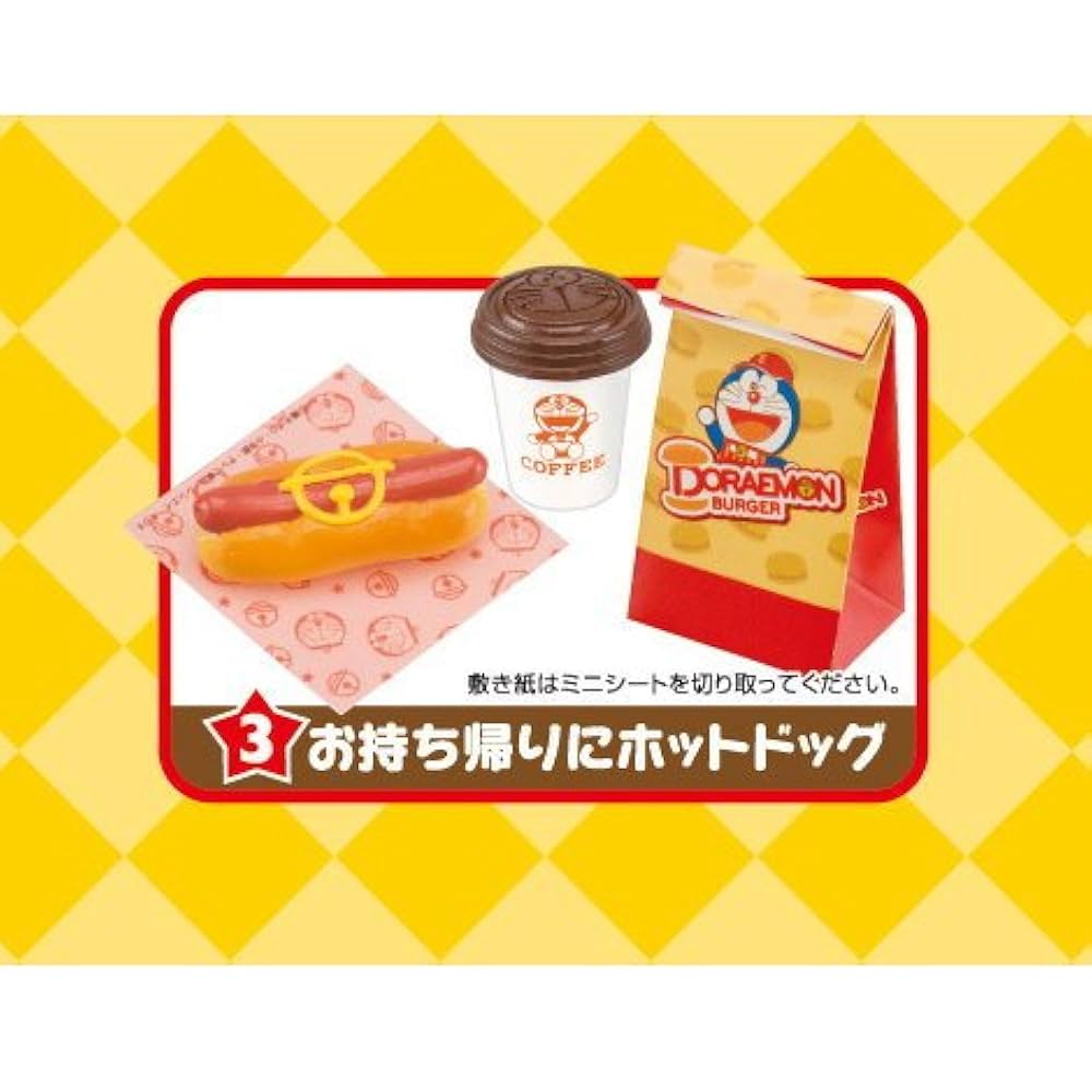 リーメント　ドラえもん　バーガーショップ　ミニチュア ドラえもん ぱくぱくバーガーショップ 12個セット (食玩